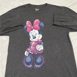 Disney Gray Minnie Mouse Shirt Women’s